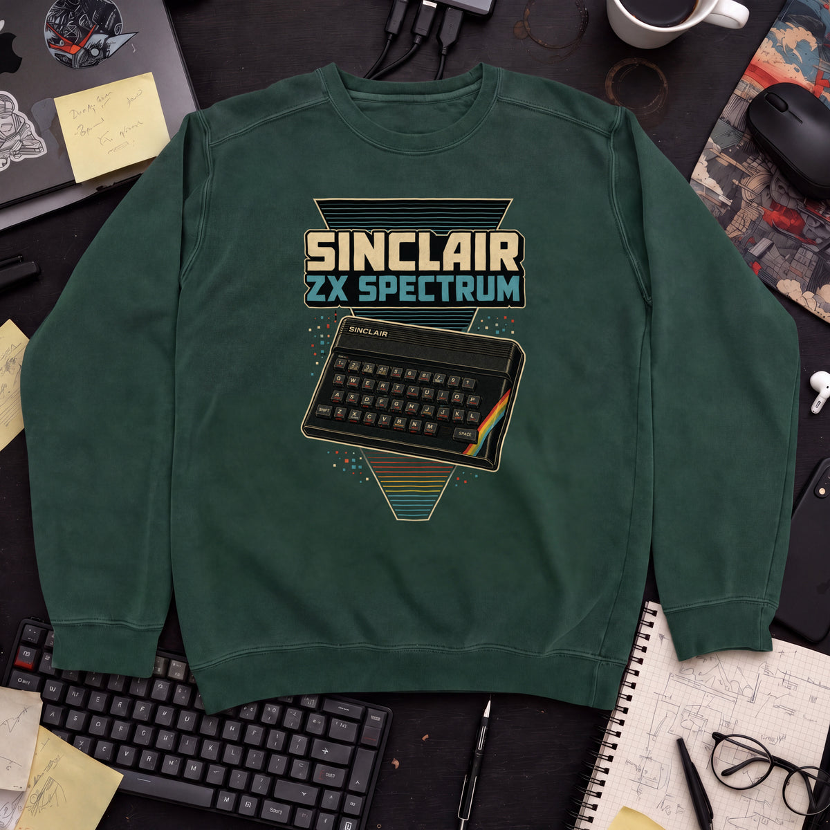 Sinclair ZX Spectrum Sweatshirt — Bottle Green