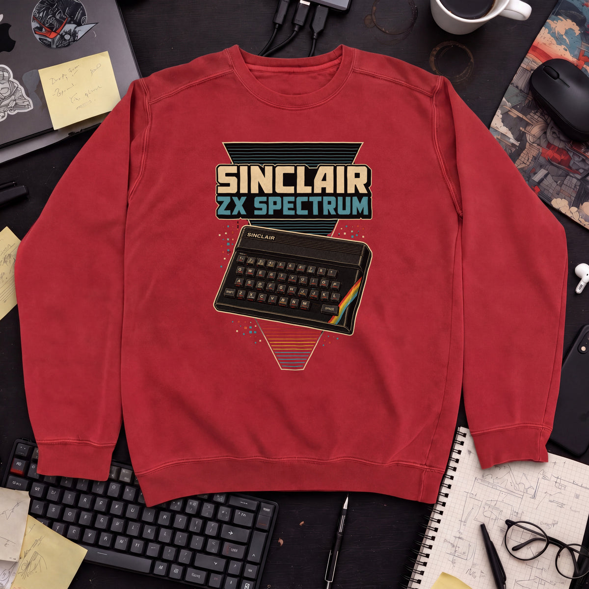 Sinclair ZX Spectrum Sweatshirt — Fire Red