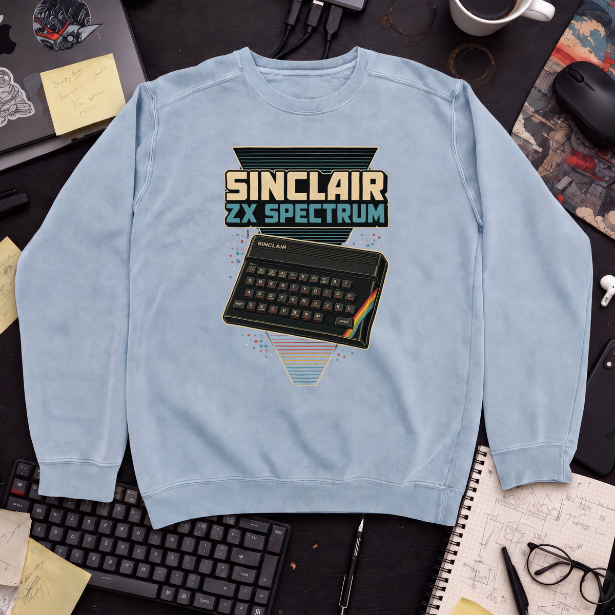 Sinclair ZX Spectrum Sweatshirt — Sky Blue