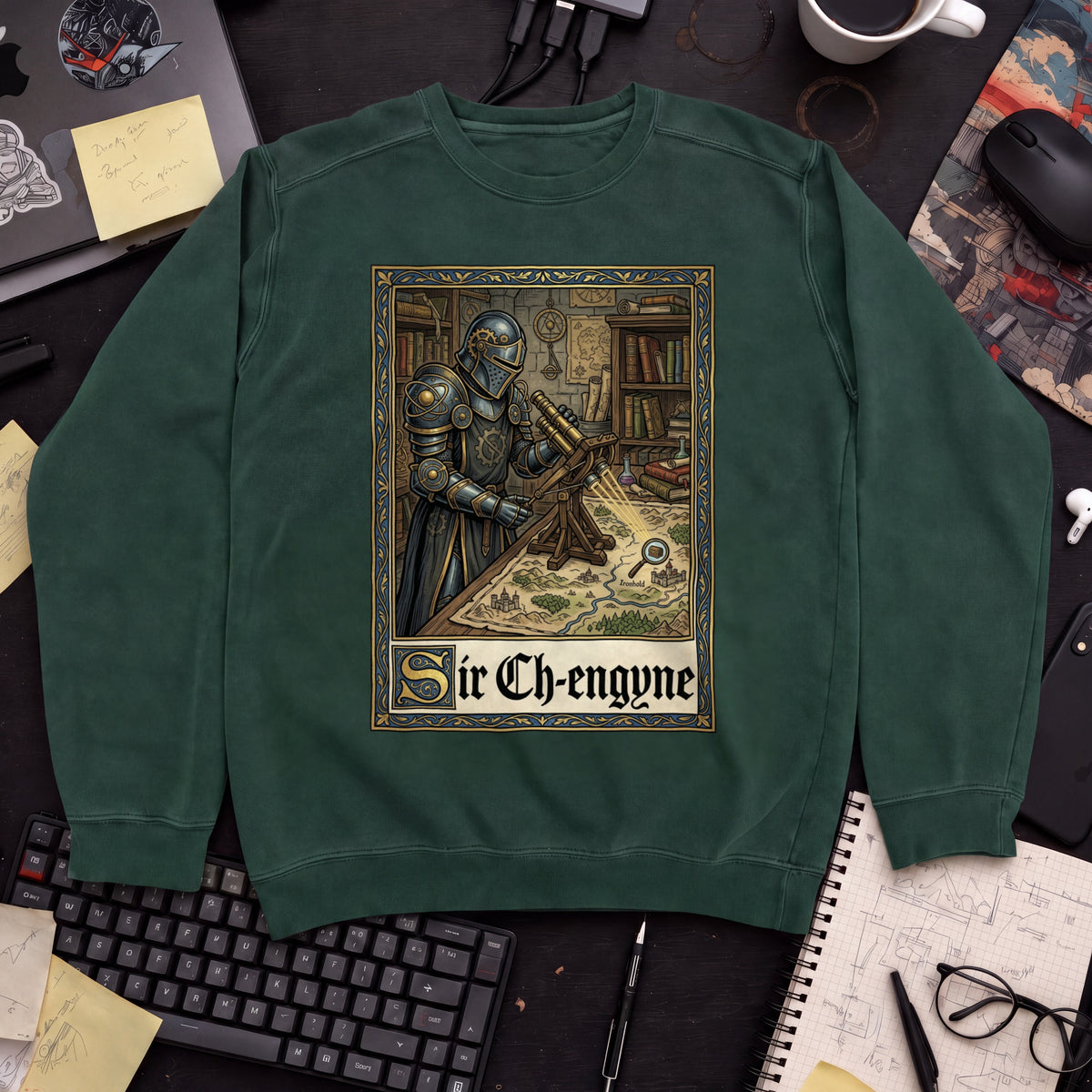 Sir Ch-Engyne Sweatshirt — Bottle Green