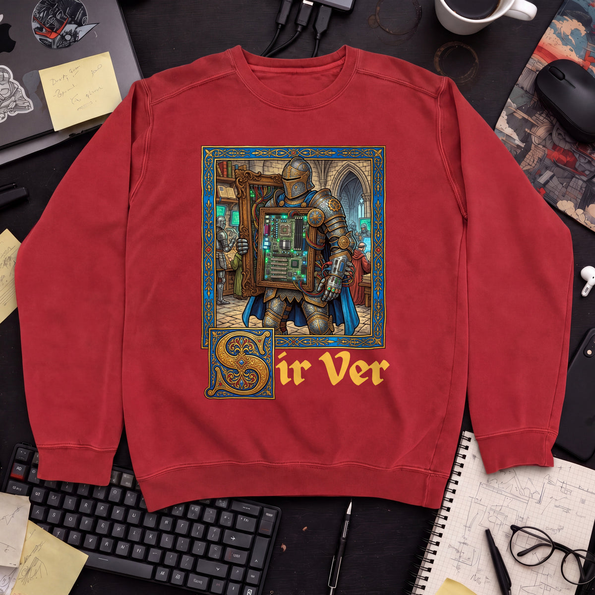 Sir Ver Sweatshirt — Fire Red