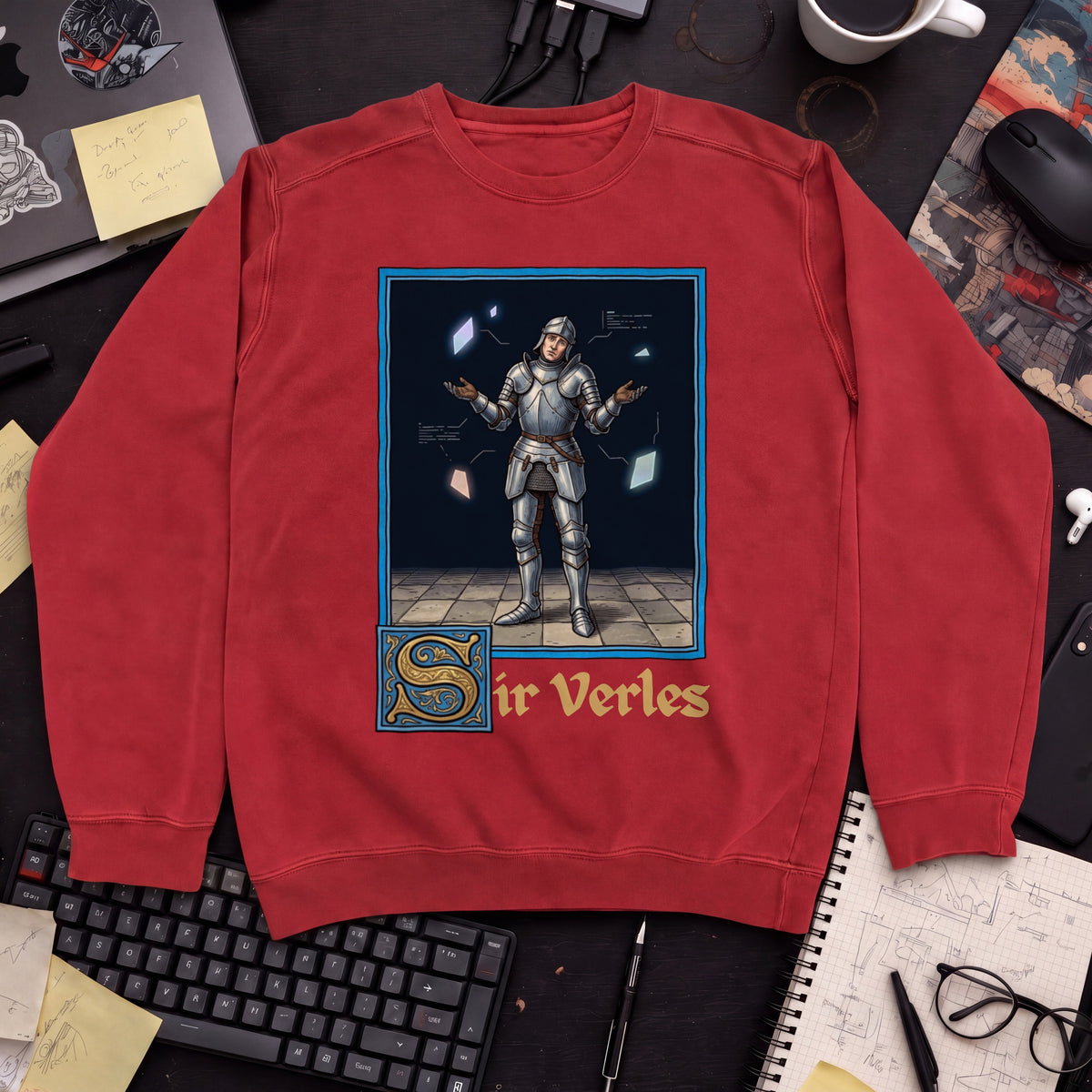 Sir Verles Sweatshirt — Fire Red