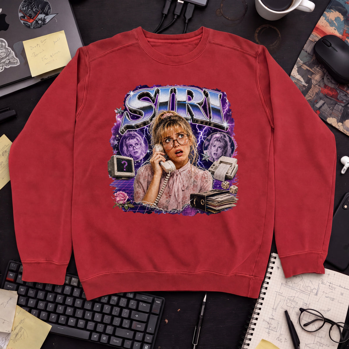 SIRI Sweatshirt — Fire Red