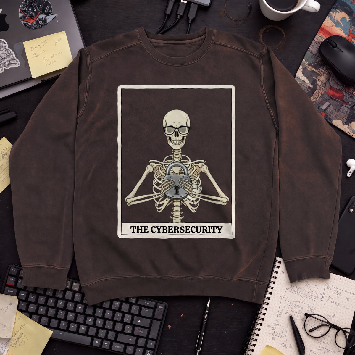 Skeleton Cybersecurity Sweatshirt — Hot Chocolate