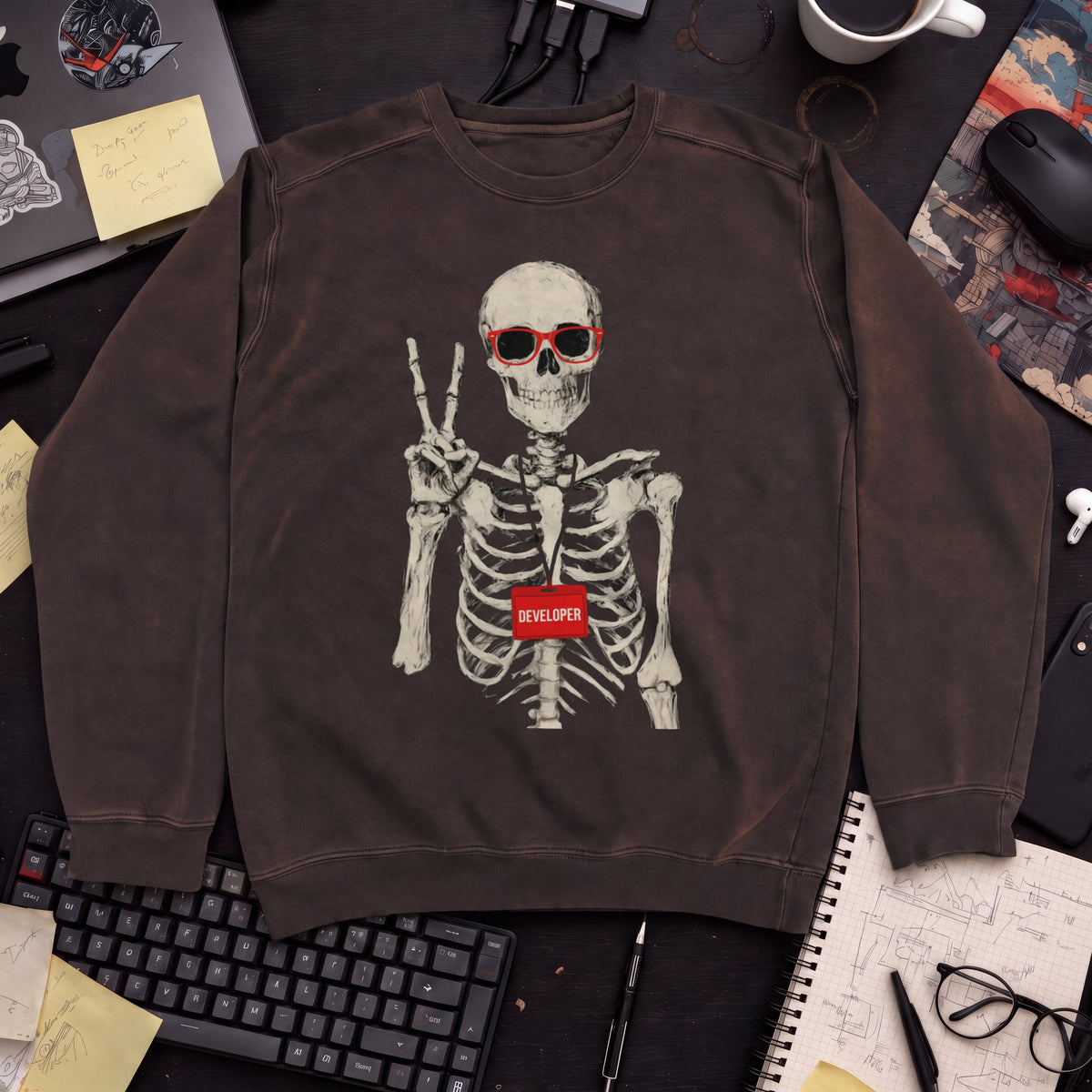 Skeleton Developer Sweatshirt — Hot Chocolate