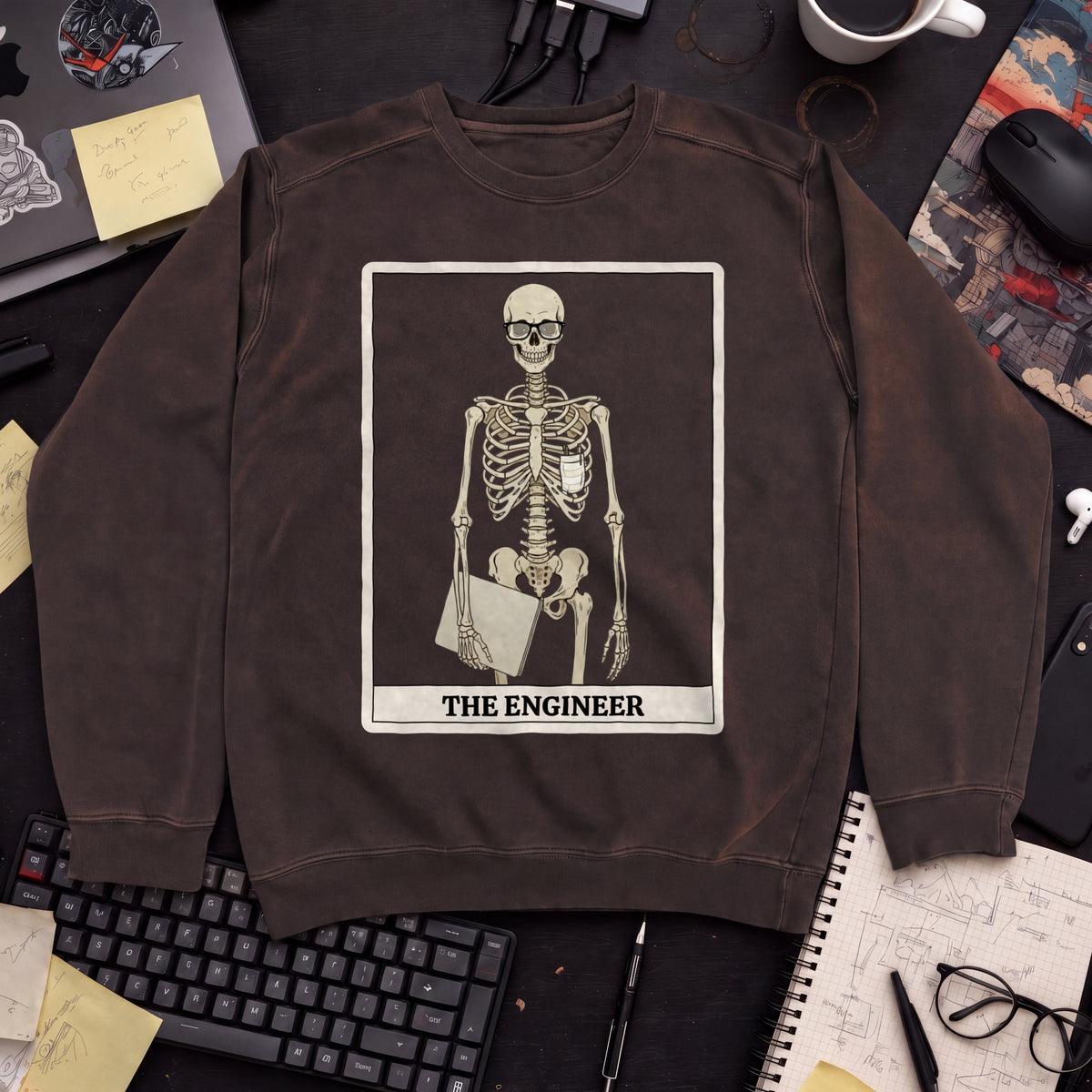 Skeleton Engineer Sweatshirt — Hot Chocolate