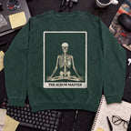 Skeleton Scrum Master Sweatshirt — Bottle Green