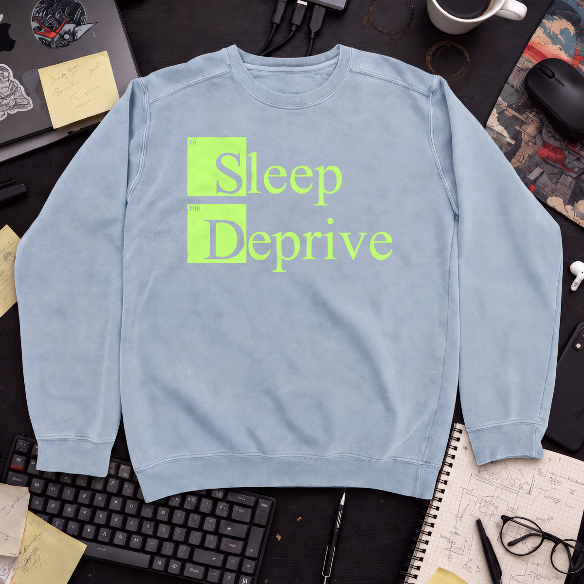 Sleep Deprive Sweatshirt — Sky Blue