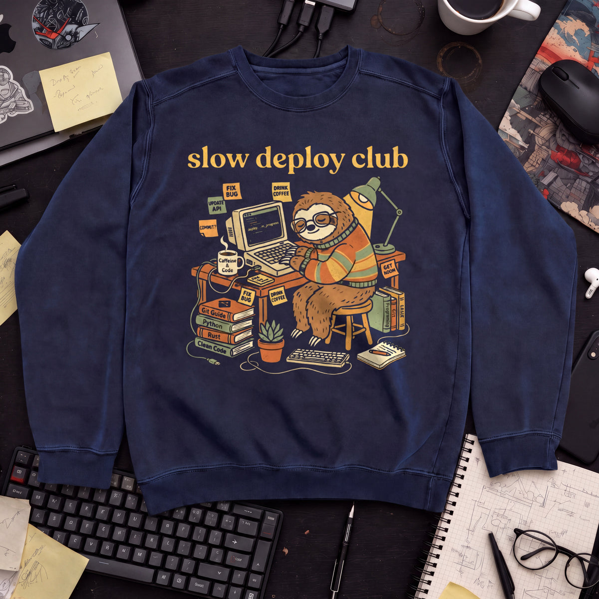 Slow Deploy Club Sweatshirt — Navy