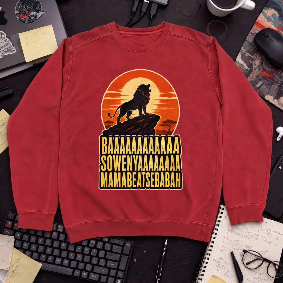 So Weny… Sweatshirt — Fire Red