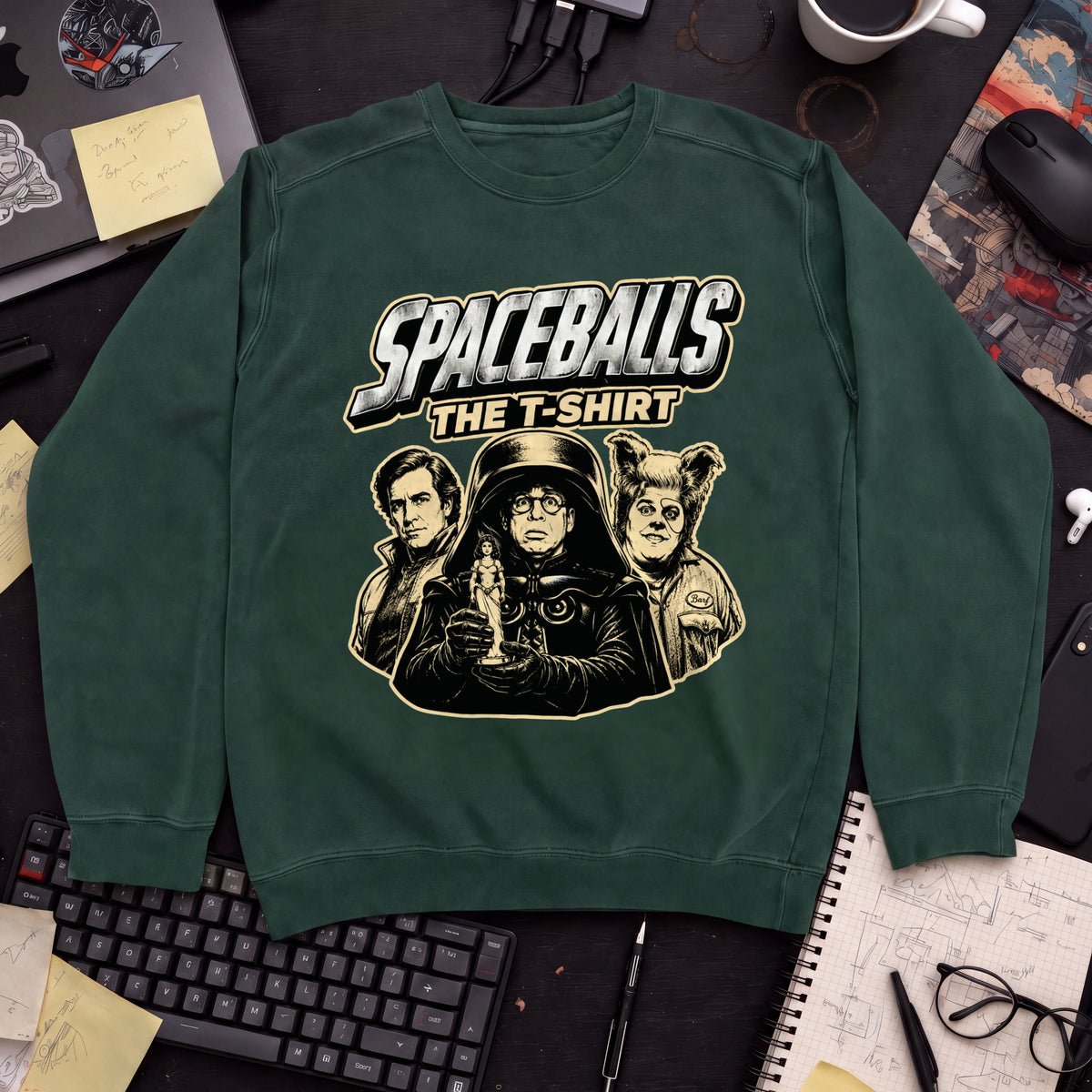 Spaceballs: The T-Shirt Sweatshirt — Bottle Green