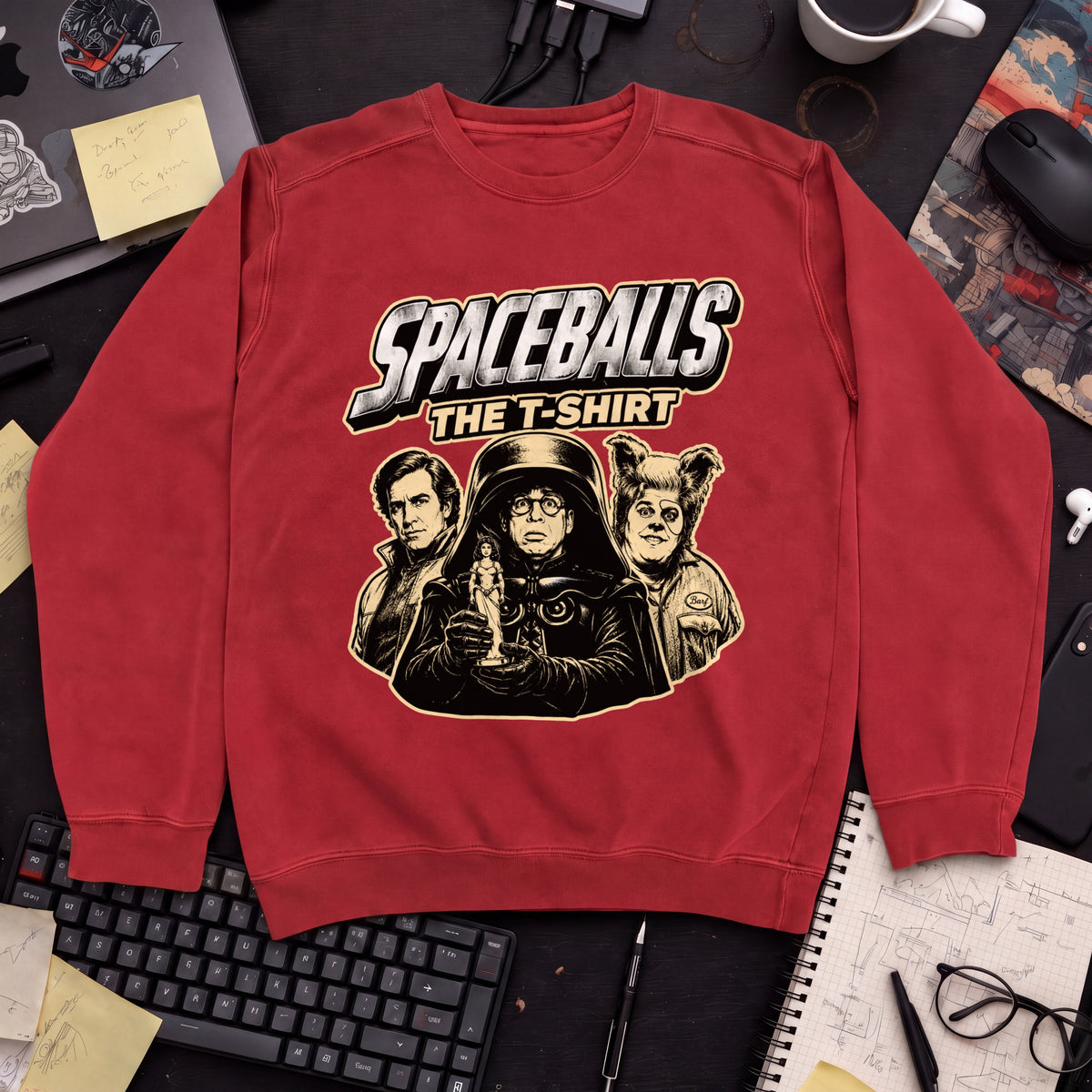 Spaceballs: The T-Shirt Sweatshirt — Fire Red