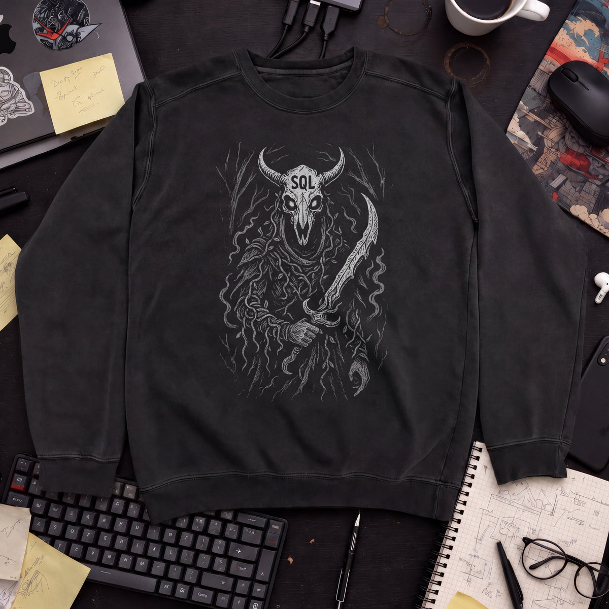Sql Knight Sweatshirt — Black