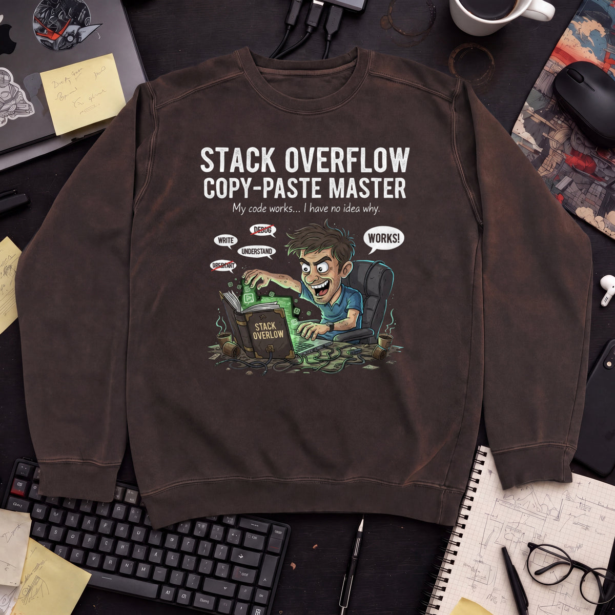 Stack Overflow Copypaste Master Sweatshirt — Hot Chocolate