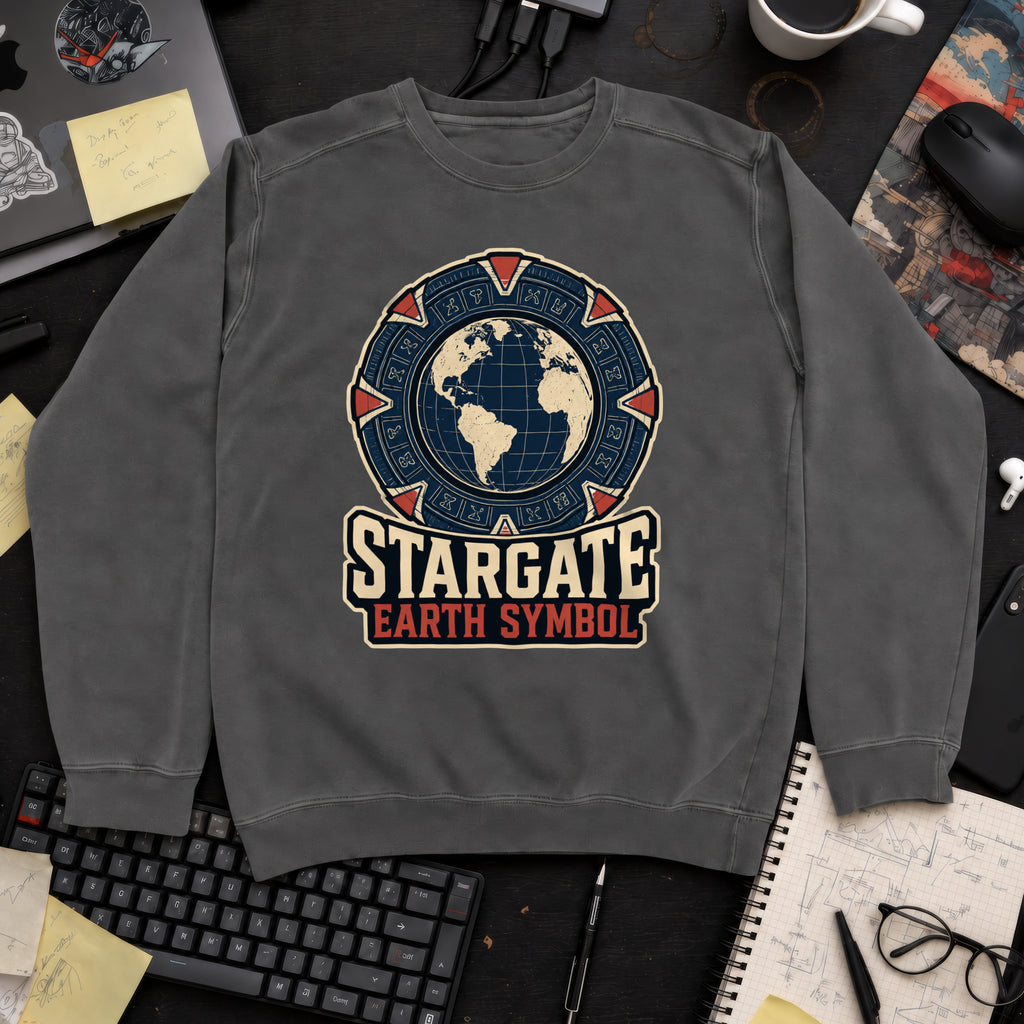 Stargate Earth Symbol Sweatshirt — Pepper