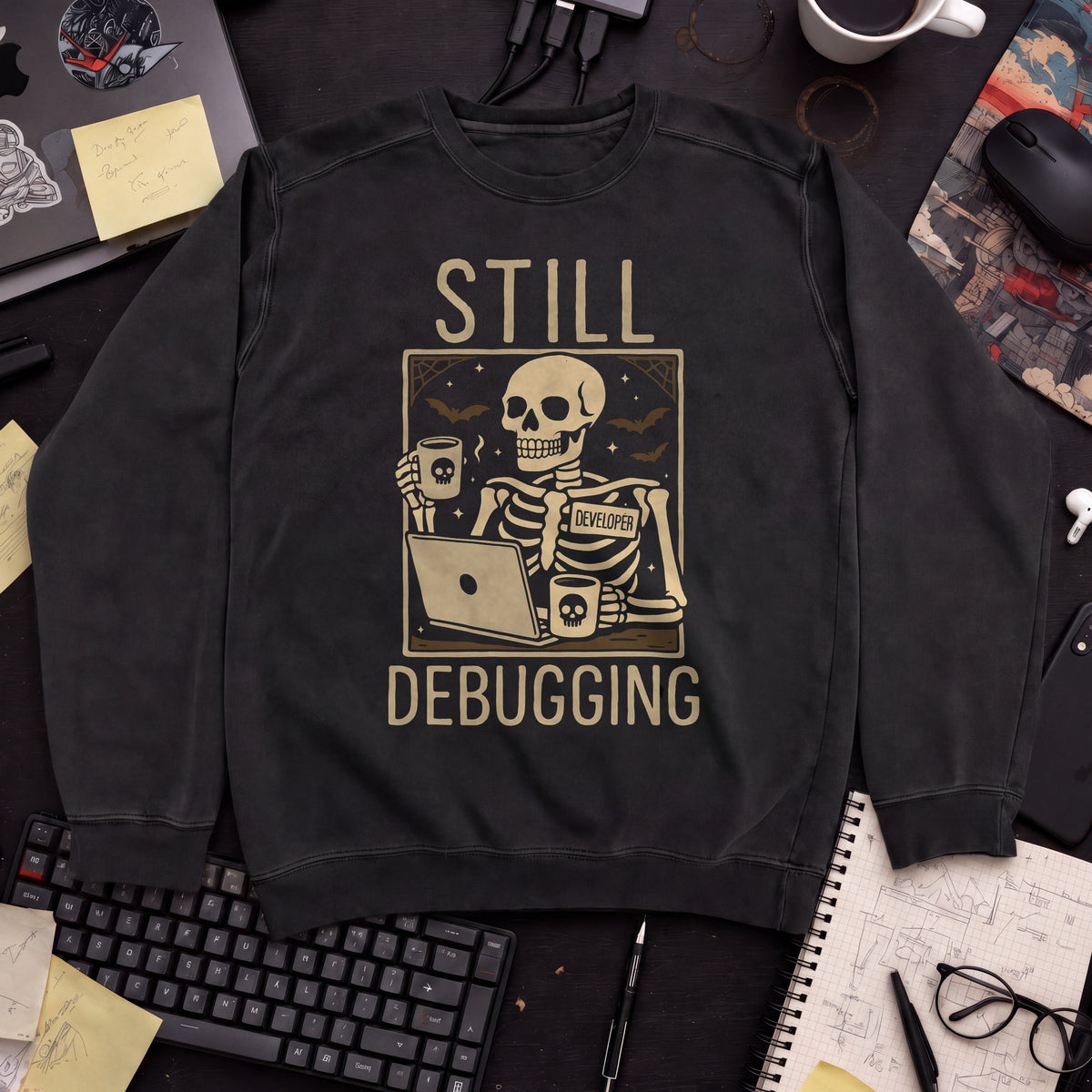 Still Debugging Sweatshirt — Black