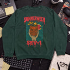 Summerween Sev-1 Sweatshirt sweatshirt — Bottle Green