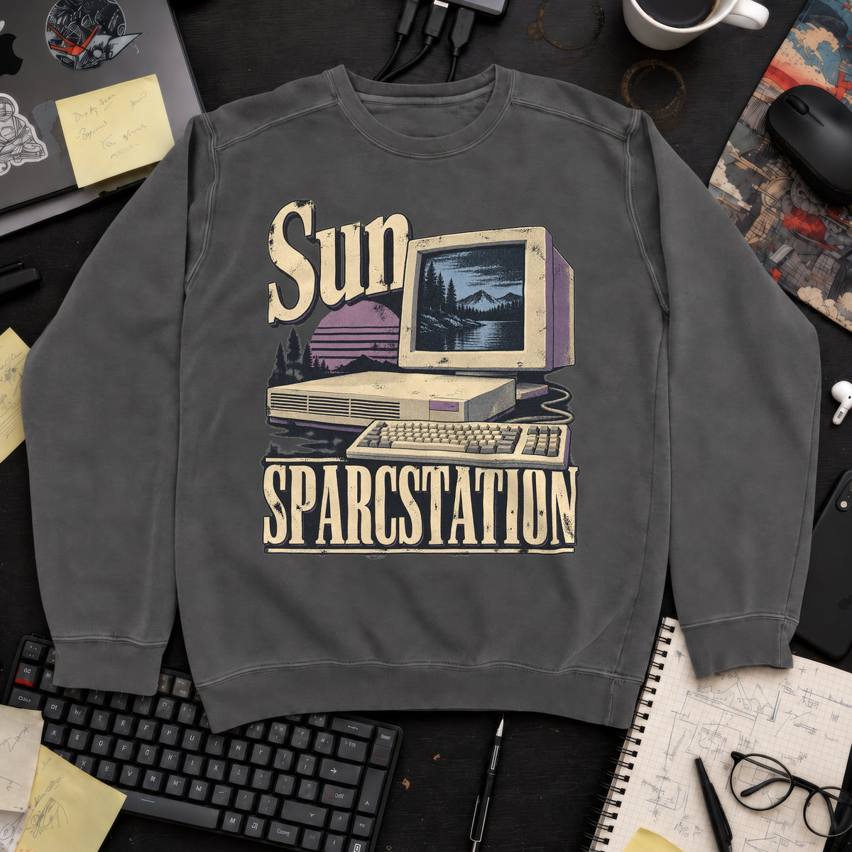 Sun SPARCstation Sweatshirt sweatshirt — Pepper