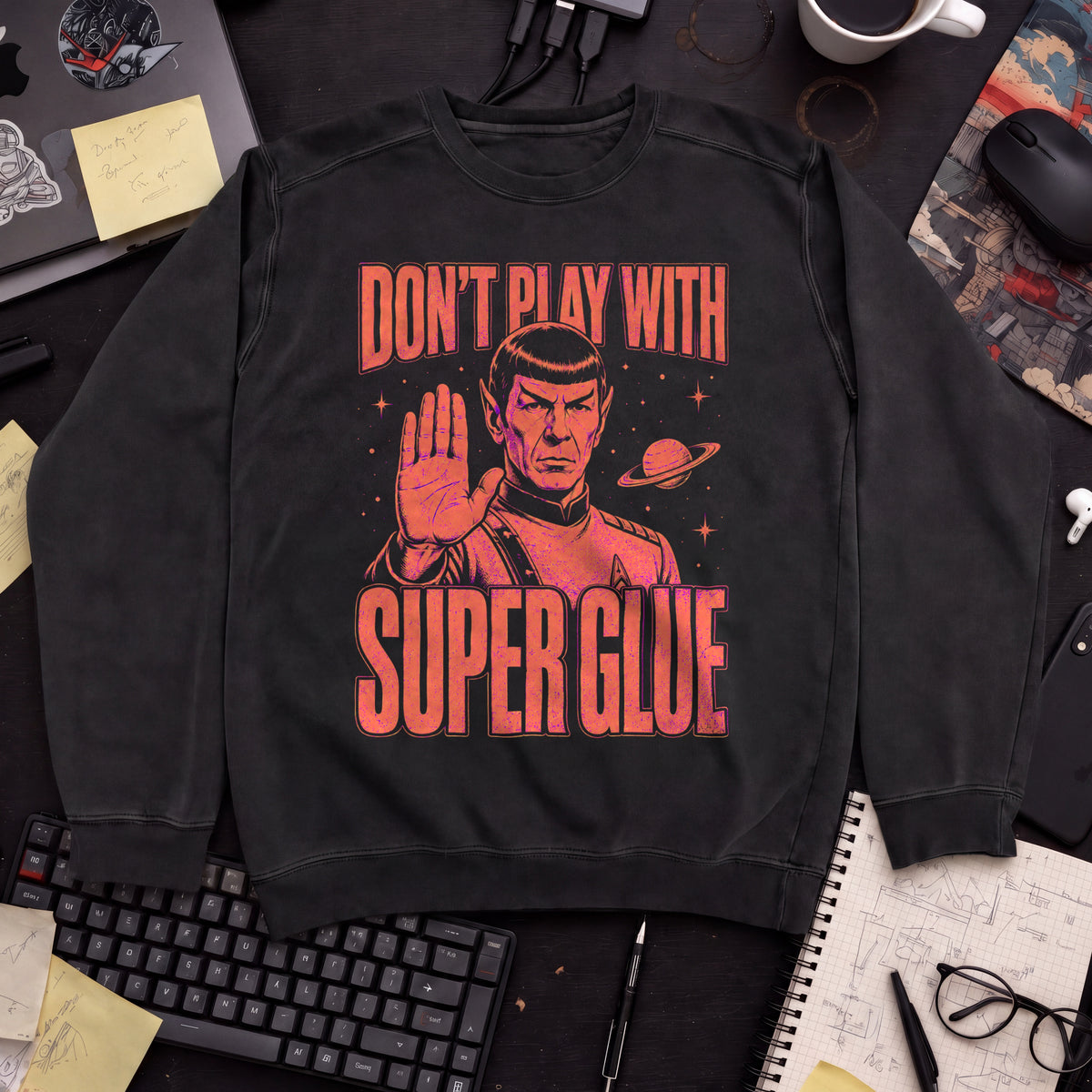 Super Glue Sweatshirt — Black