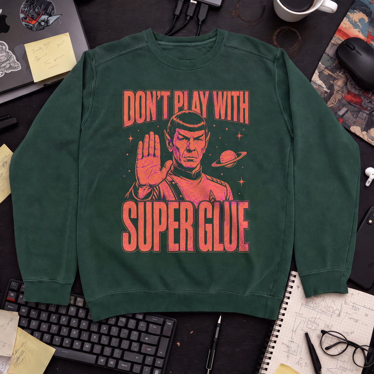 Super Glue Sweatshirt — Bottle Green