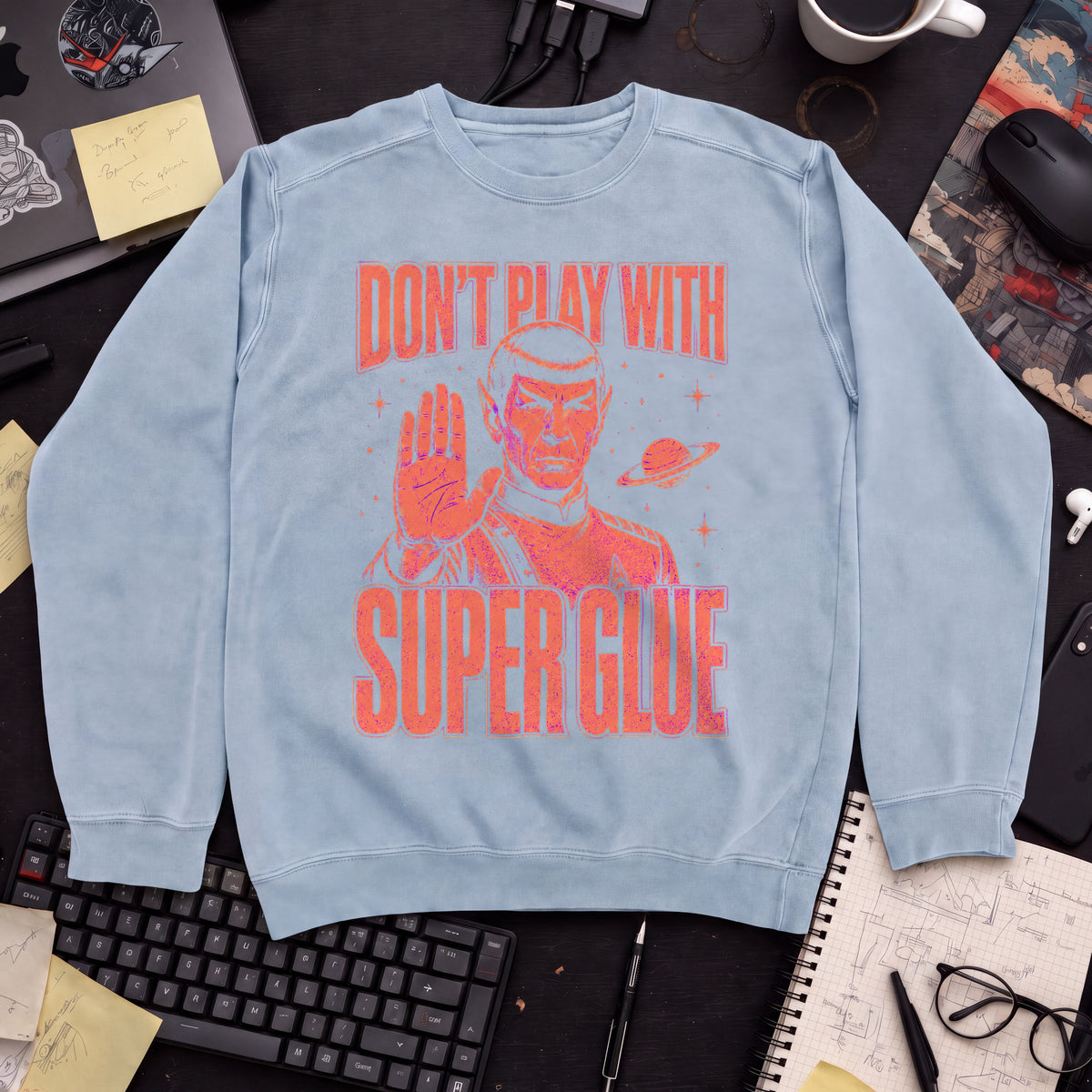 Super Glue Sweatshirt — Sky Blue