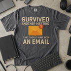 survived another meeting Premium Shirt — pepper Premium Shirt mock-up