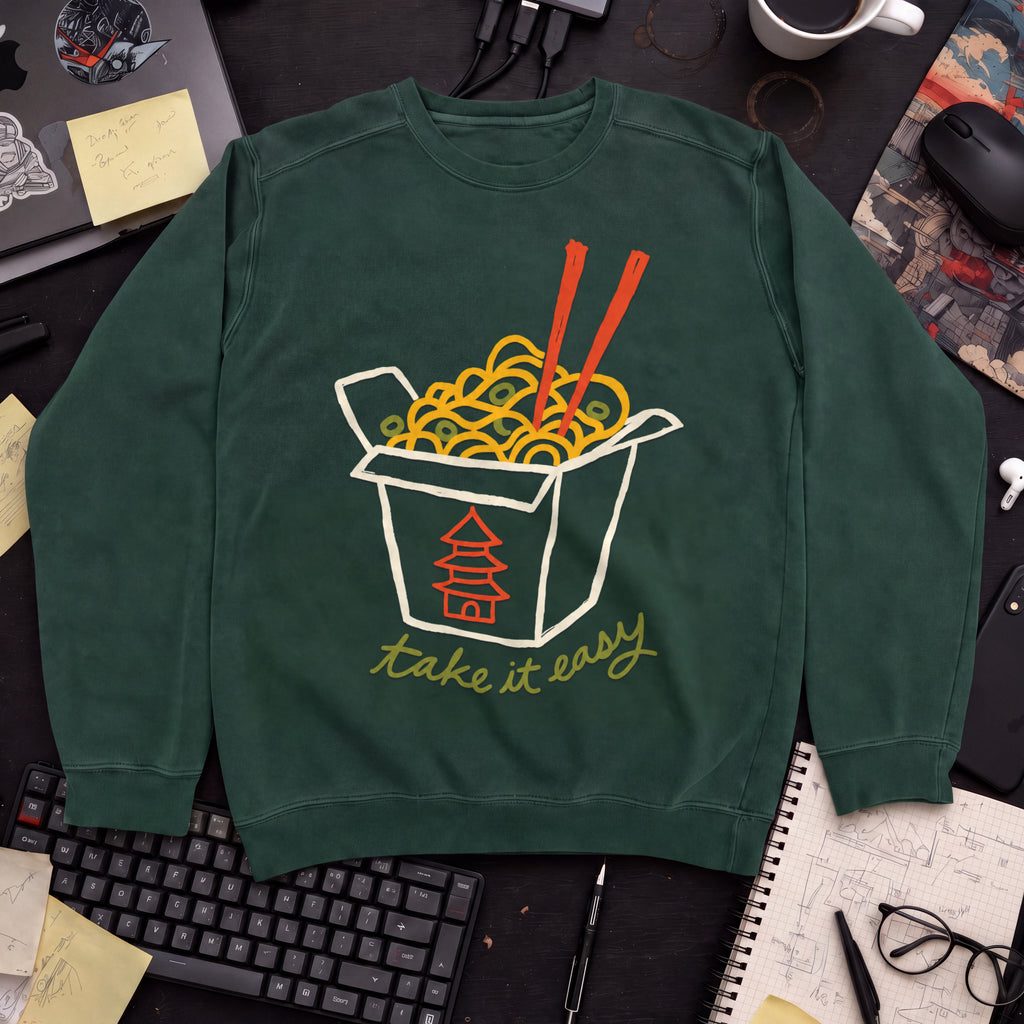Take It Easy Sweatshirt — Bottle Green
