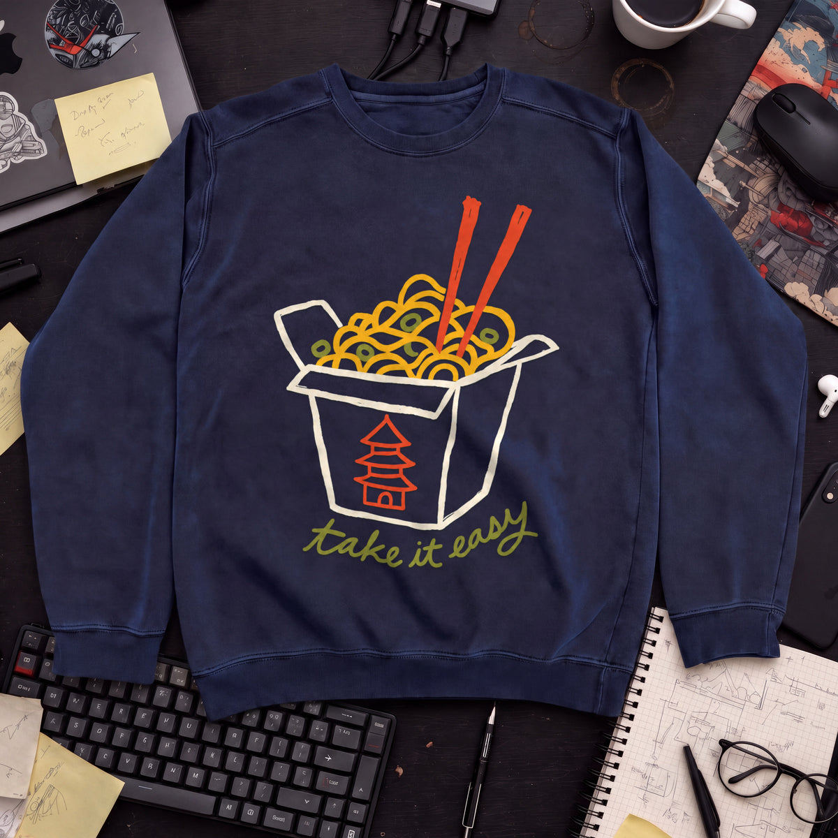 Take It Easy Sweatshirt — Navy