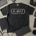Talk 8 Bit To Me Premium Shirt — black Premium Shirt mock-up