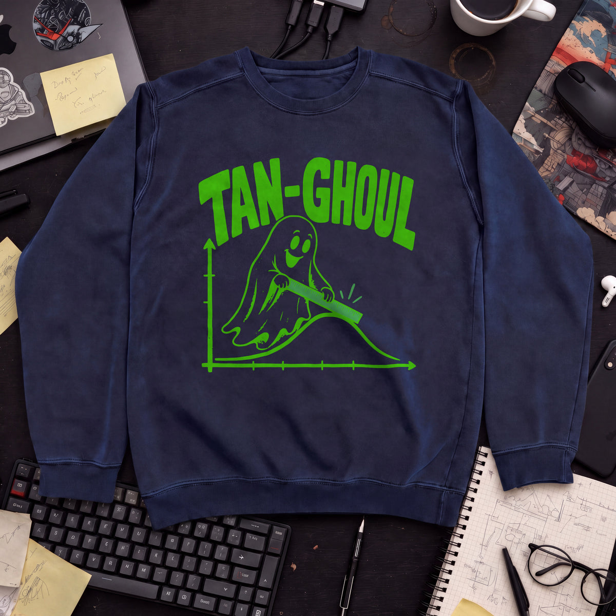 Tan-Ghoul Sweatshirt — Navy