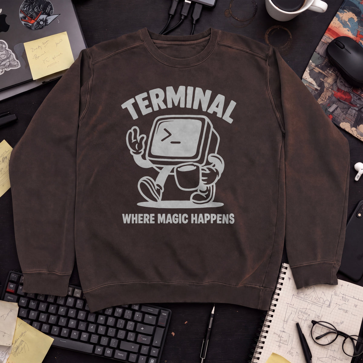 Terminal Where Magic Happens Sweatshirt — Hot Chocolate