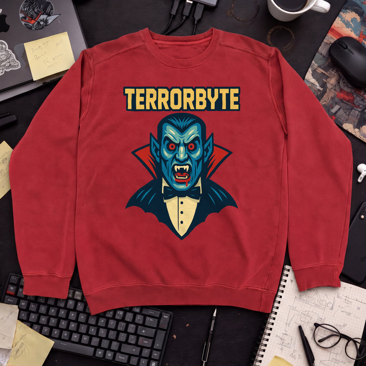 Terrorbyte Sweatshirt — Fire Red