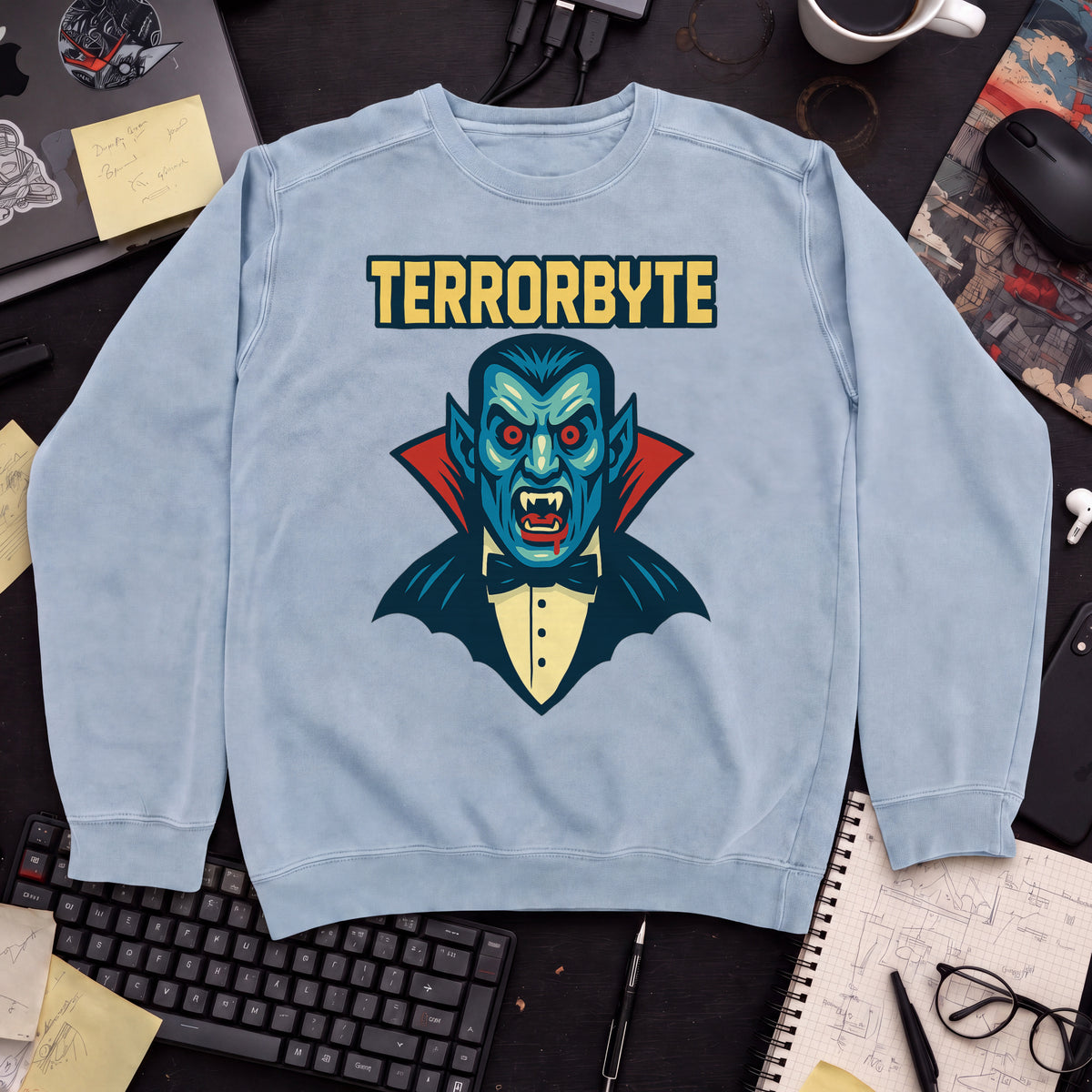 Terrorbyte Sweatshirt — Sky Blue