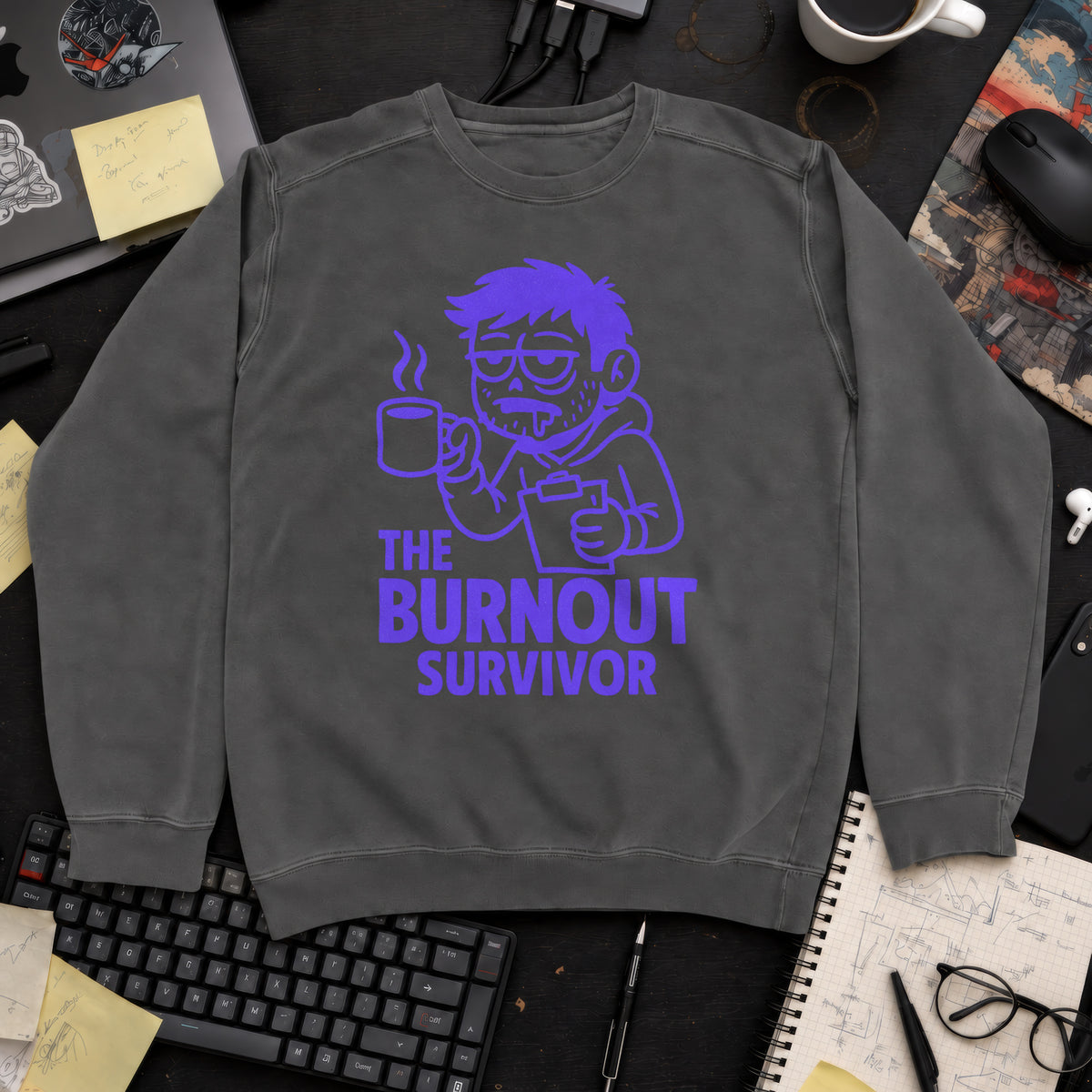The Burnout Survivor Sweatshirt — Pepper