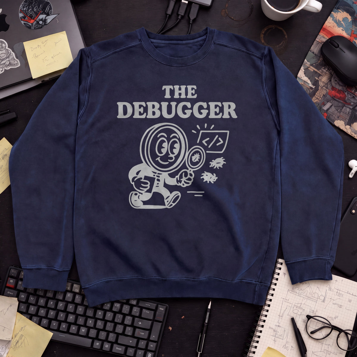 The Debugger Sweatshirt — Navy