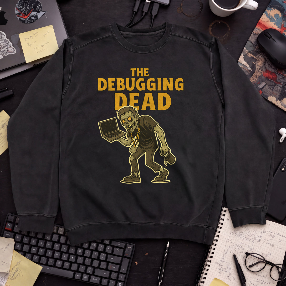 The Debugging Dead Sweatshirt — Black