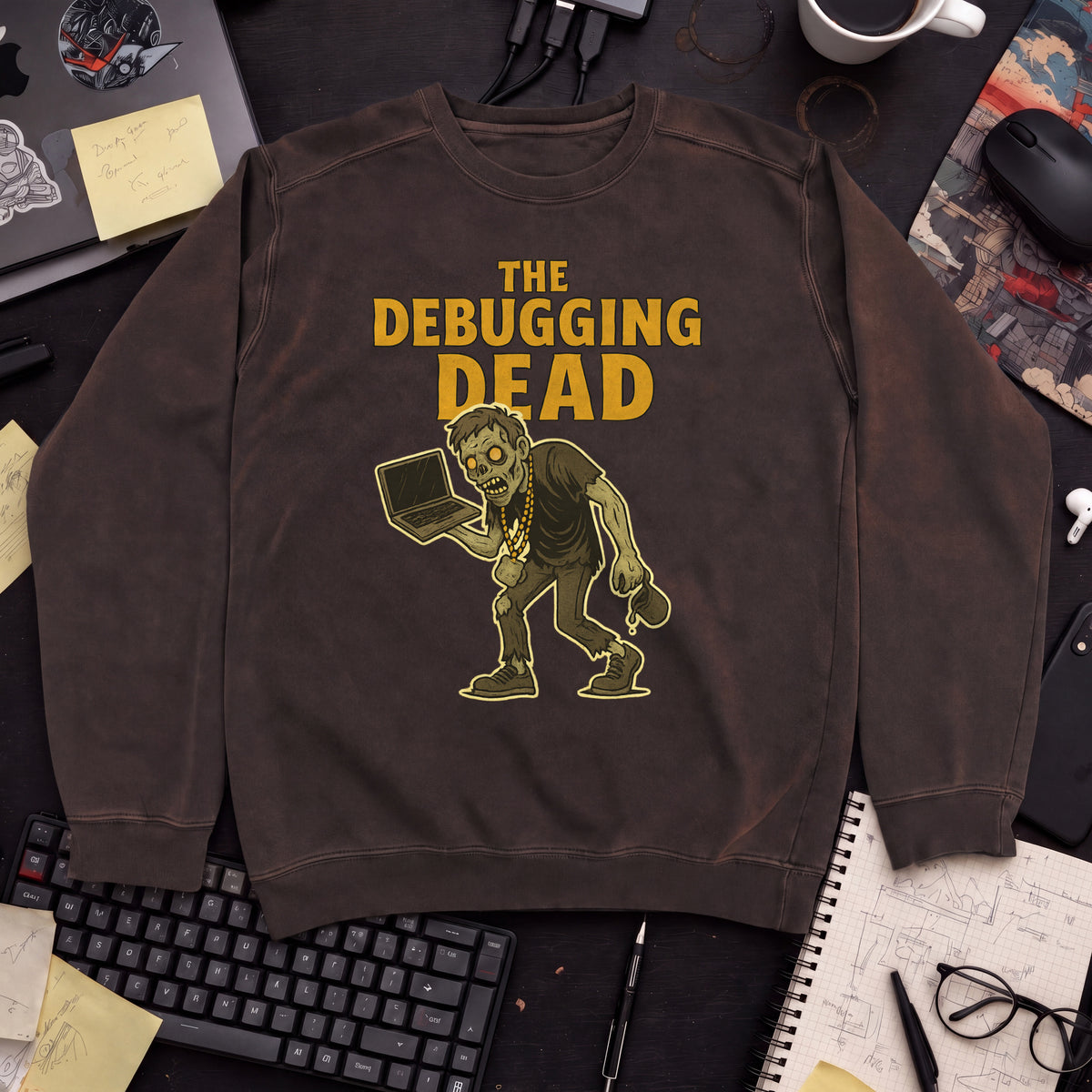 The Debugging Dead Sweatshirt — Hot Chocolate