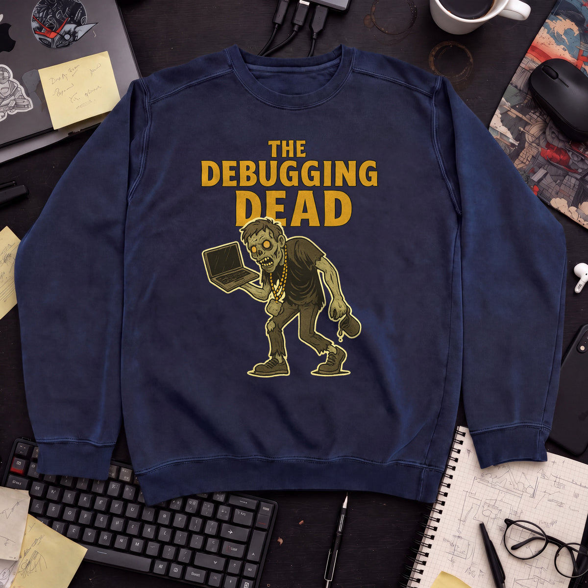 The Debugging Dead Sweatshirt — Navy