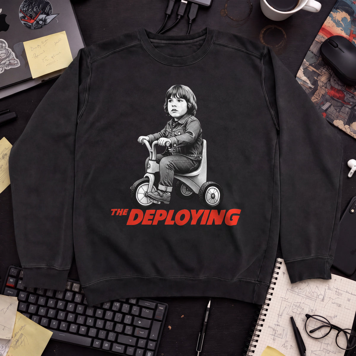 The Deploying Movie Sweatshirt — Black