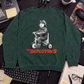 The Deploying Movie Sweatshirt — Bottle Green