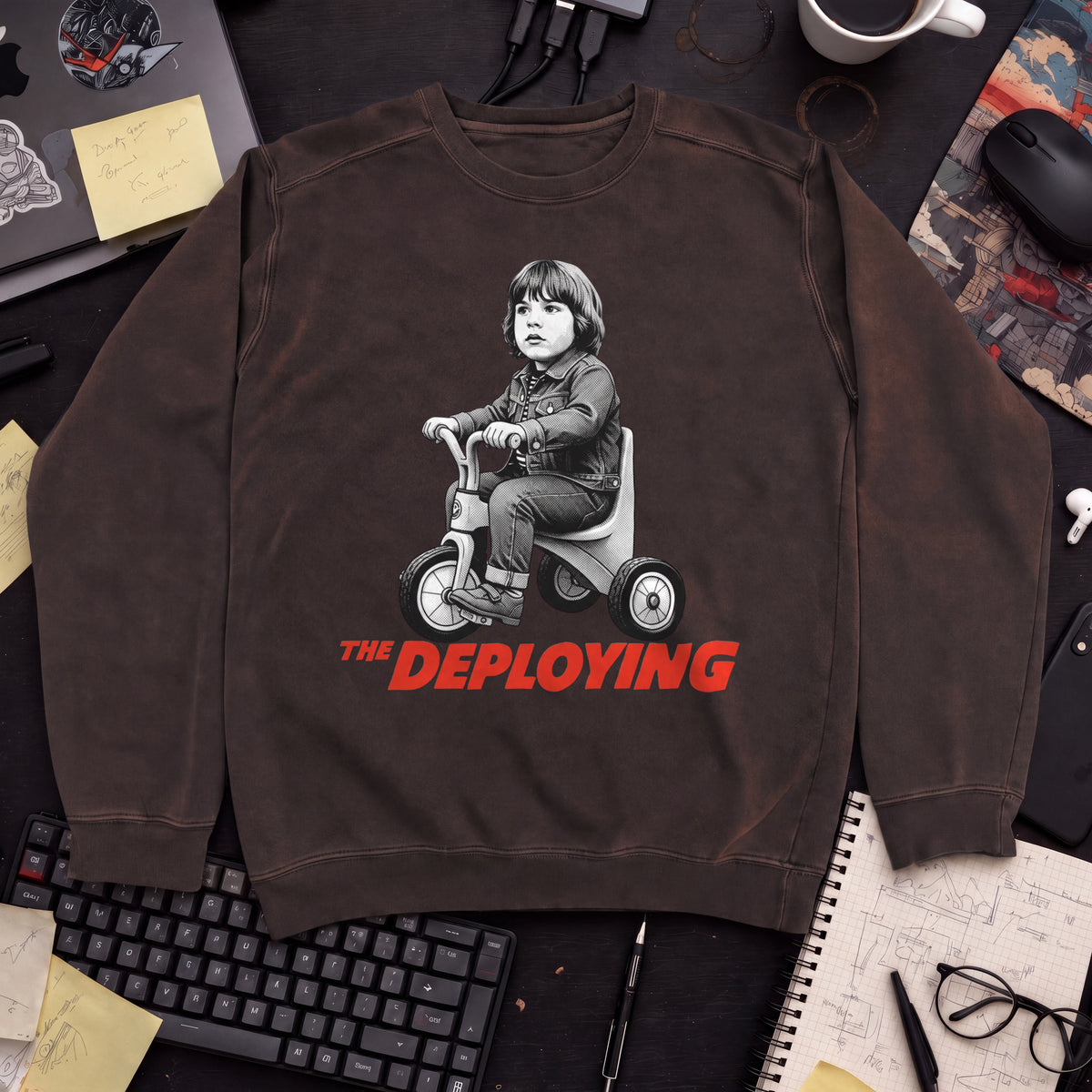 The Deploying Movie Sweatshirt — Hot Chocolate