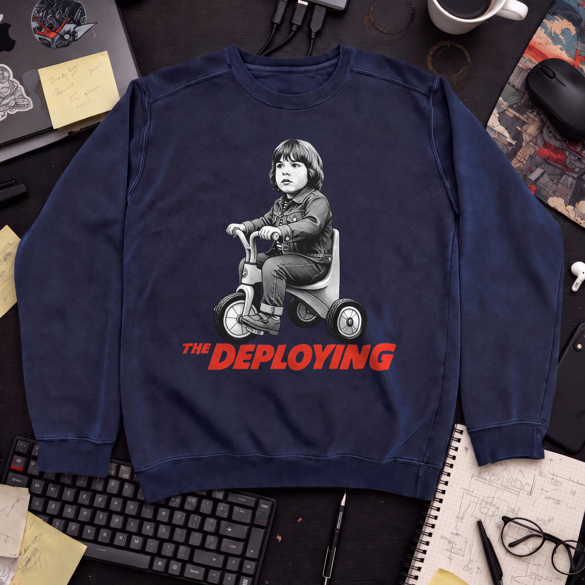 The Deploying Movie Sweatshirt — Navy