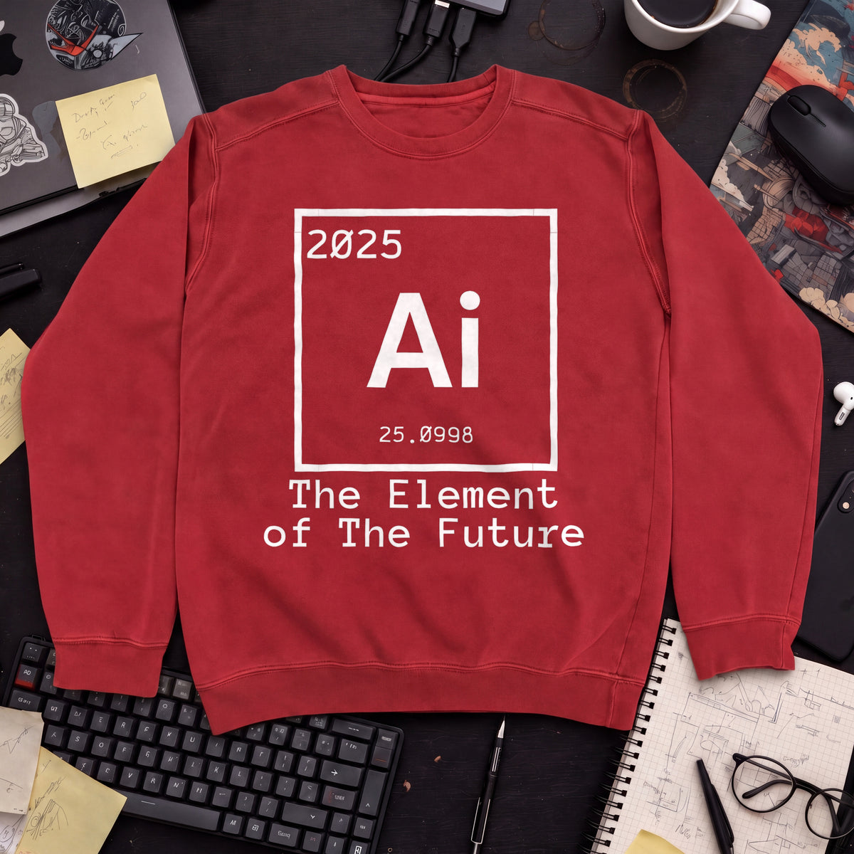 the element of the future Sweatshirt — Fire Red