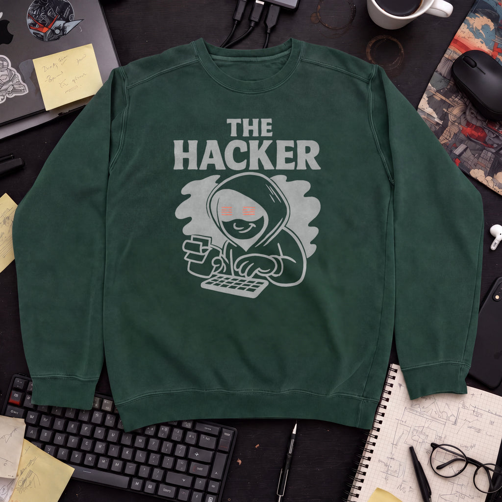 The Hacker Sweatshirt — Bottle Green