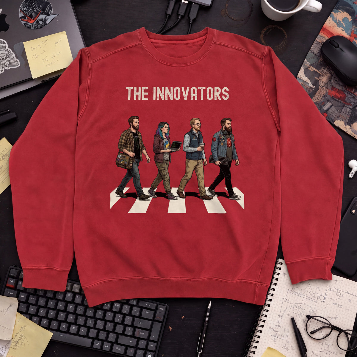 The Innovators Sweatshirt — Fire Red