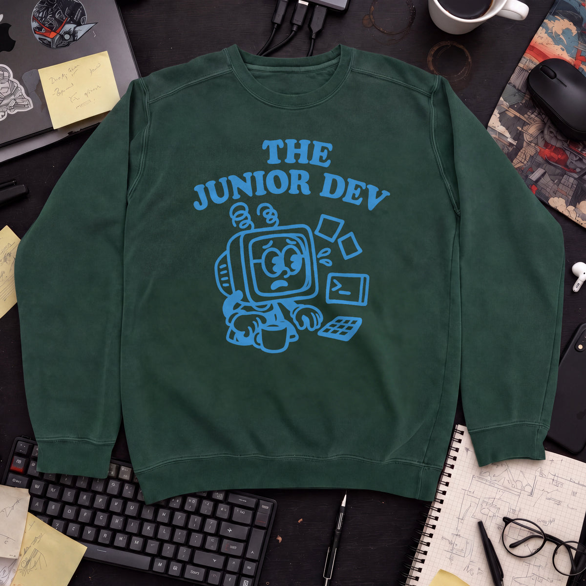 The Junior Dev Sweatshirt — Bottle Green
