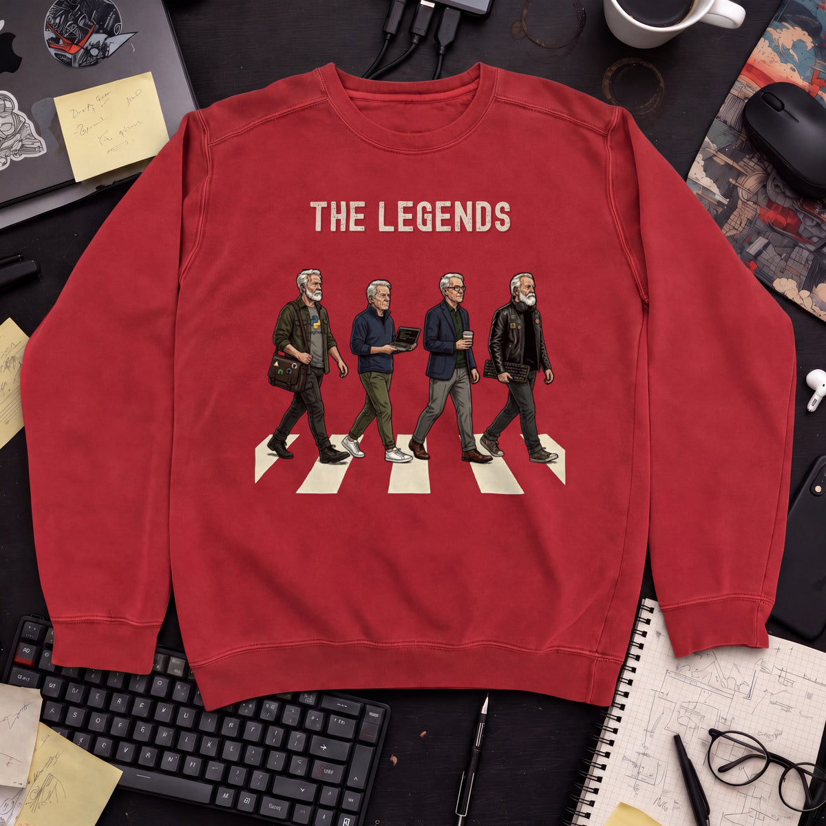 The Legends Sweatshirt — Fire Red