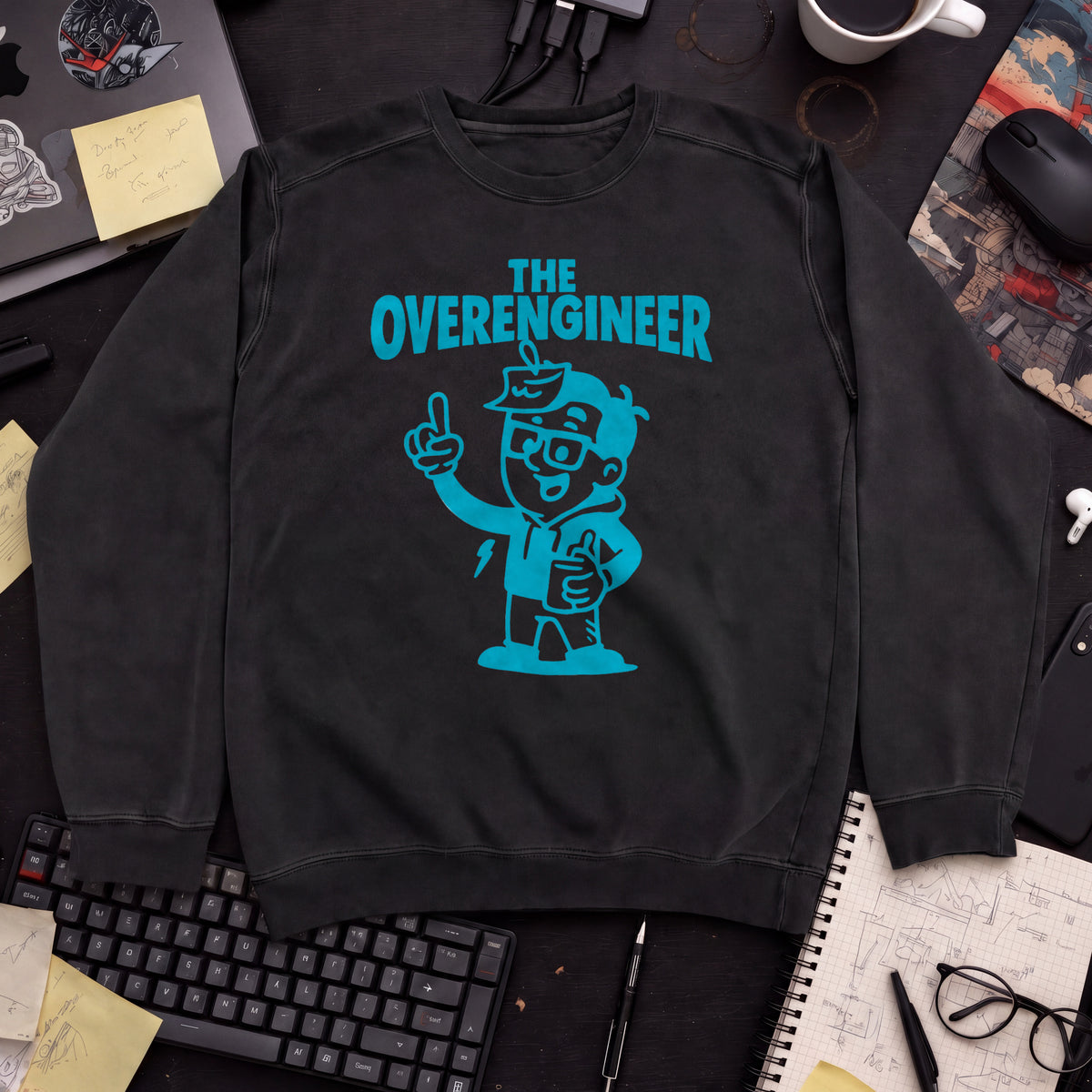 The Overengineer Sweatshirt — Black