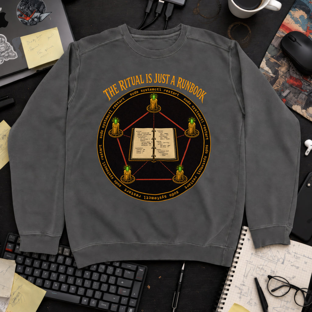 The Ritual Is Just a Runbook Sweatshirt sweatshirt — Pepper