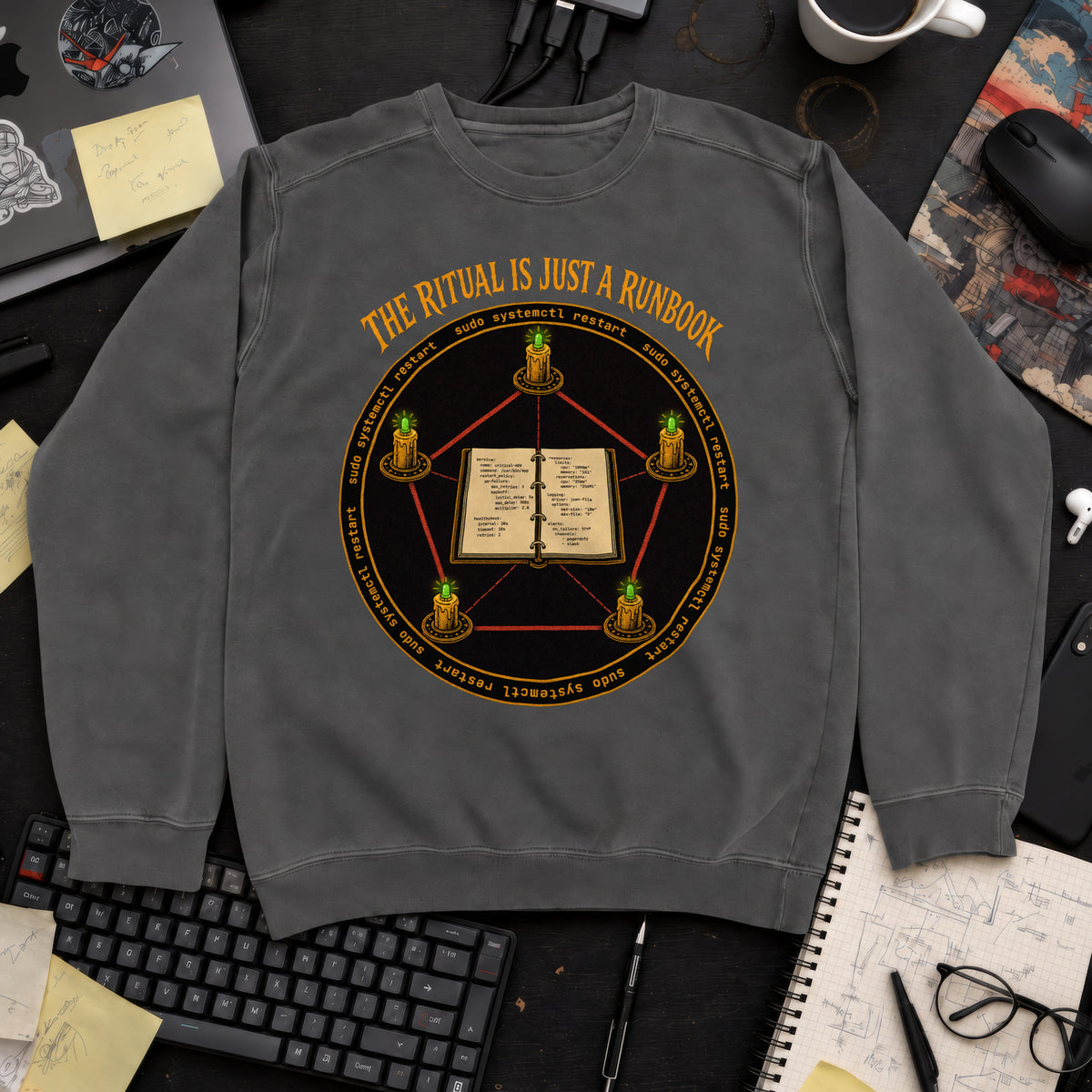 The Ritual Is Just a Runbook Sweatshirt sweatshirt — Pepper
